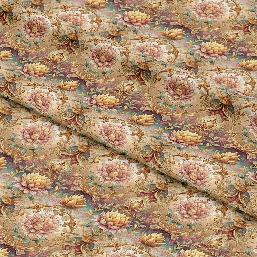 Baroque Florals Pattern 76 Quilting Cotton Fabric