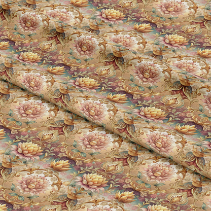 Baroque Florals Pattern 76 Quilting Cotton Fabric