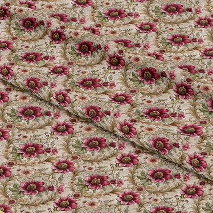 Baroque Florals Pattern 78 Quilting Cotton Fabric