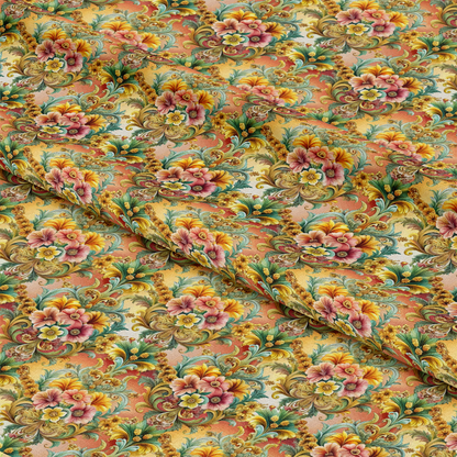 Baroque Florals Pattern 86 Quilting Cotton Fabric