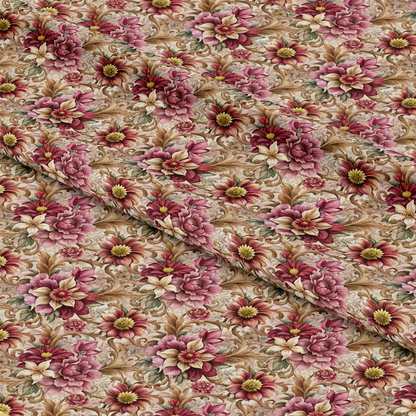 Baroque Florals Pattern 97 Quilting Cotton Fabric