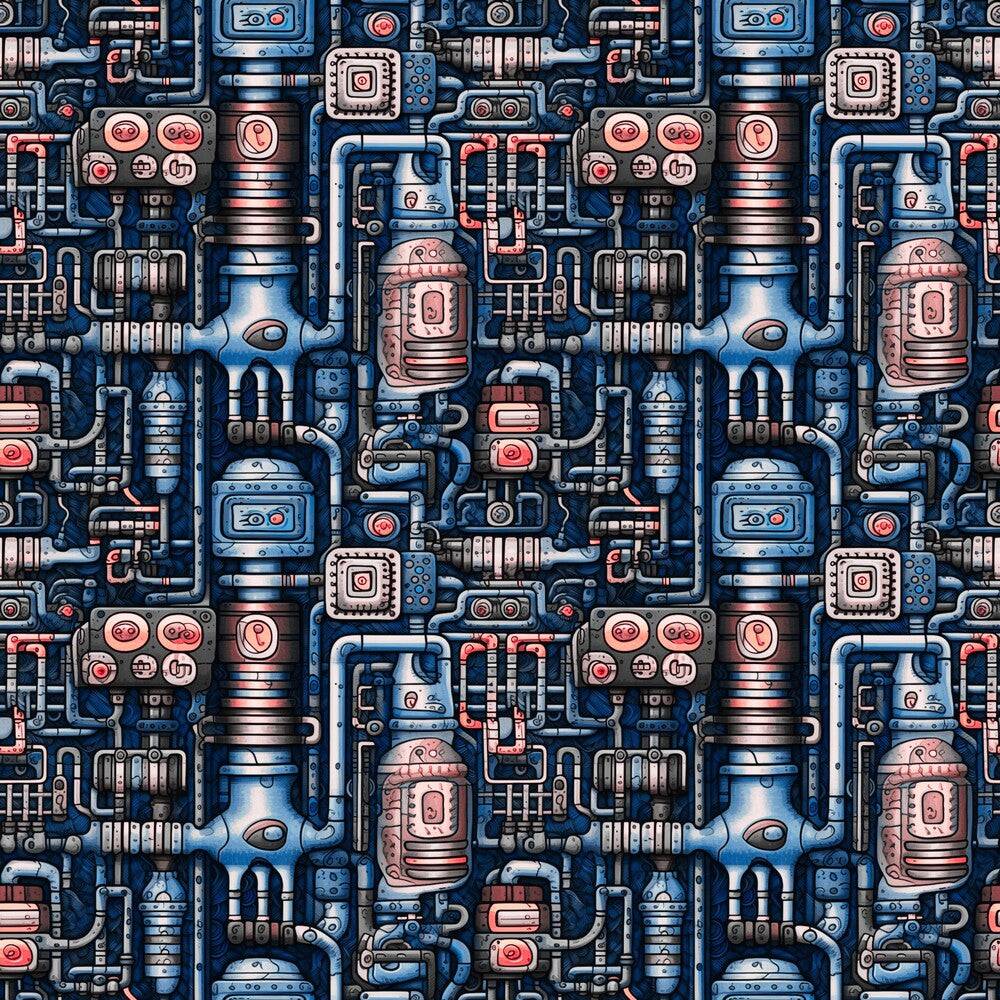 Steampunk Pipes Fat Quarter Bundle