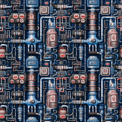 Steampunk Pipes Fat Quarter Bundle
