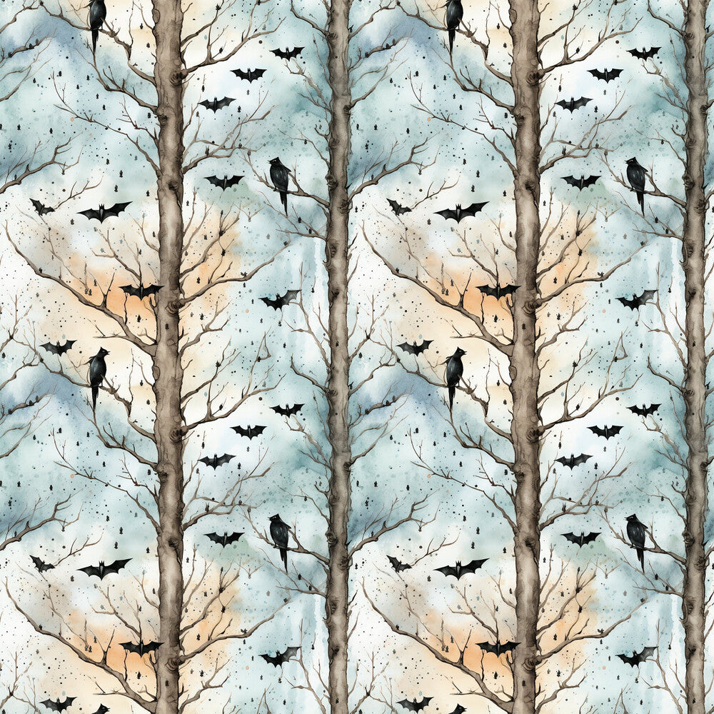 Watercolor Halloween Bats Fat Quarter Bundle