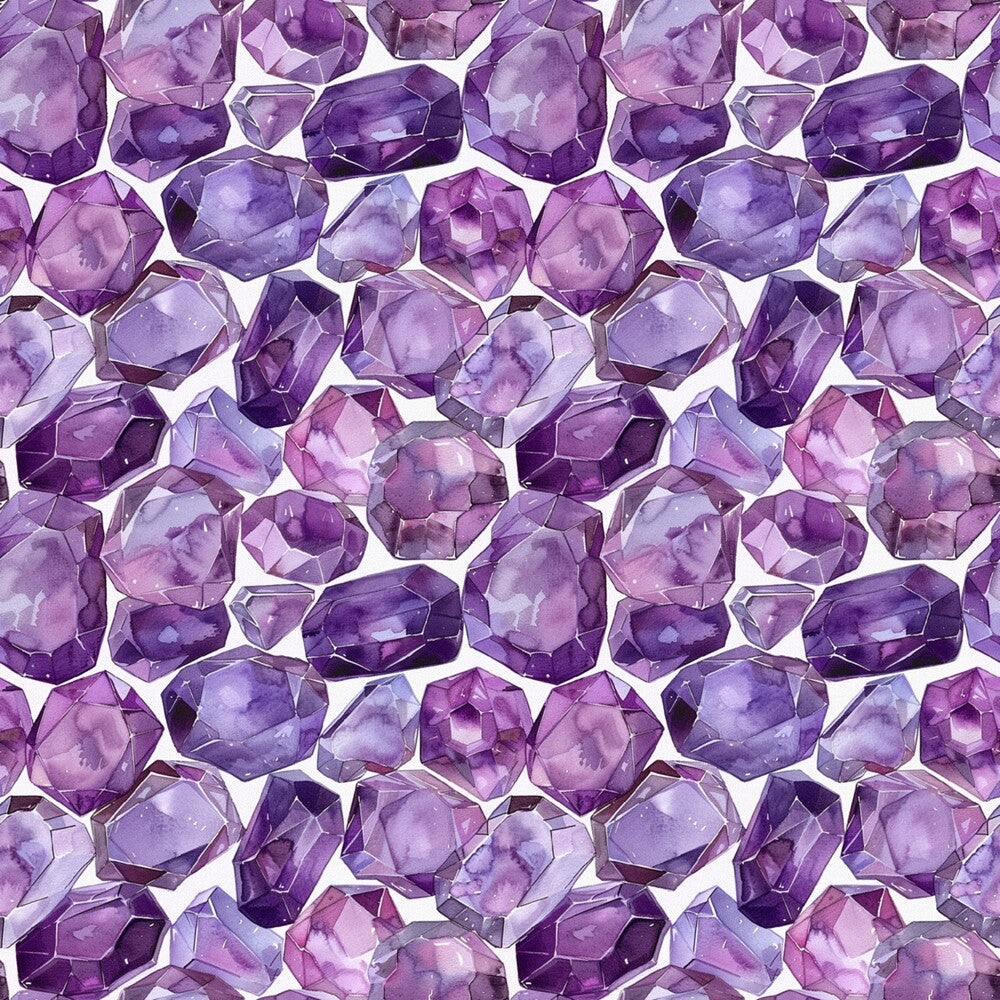Amethyst Gemstones Fat Quarter Bundle