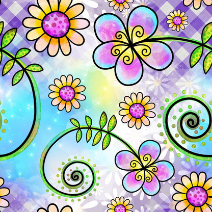 Watercolor Floral Collage Fat Quarter Bundle
