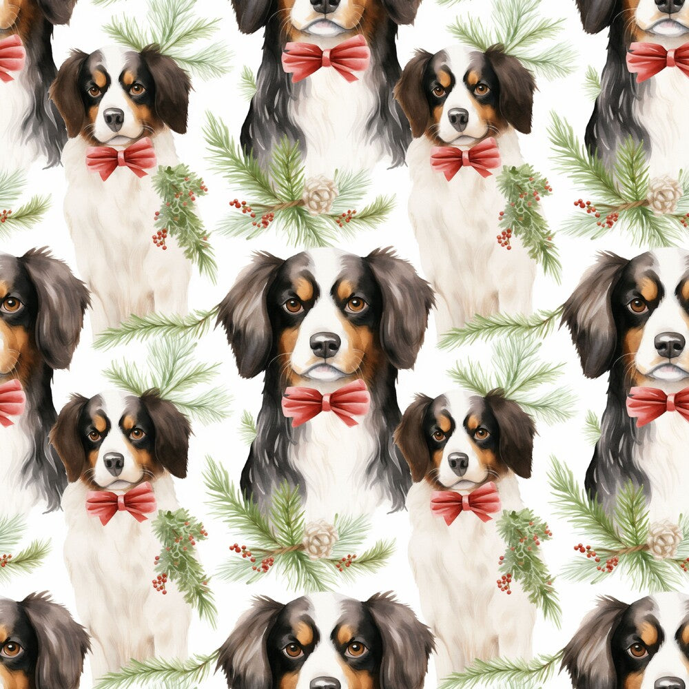 Christmas Santa Puppy Dogs Fat Quarter Bundle