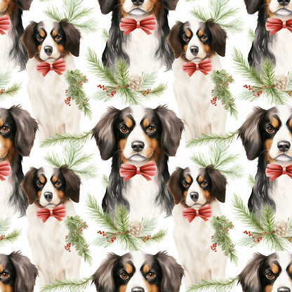 Christmas Santa Puppy Dogs Fat Quarter Bundle