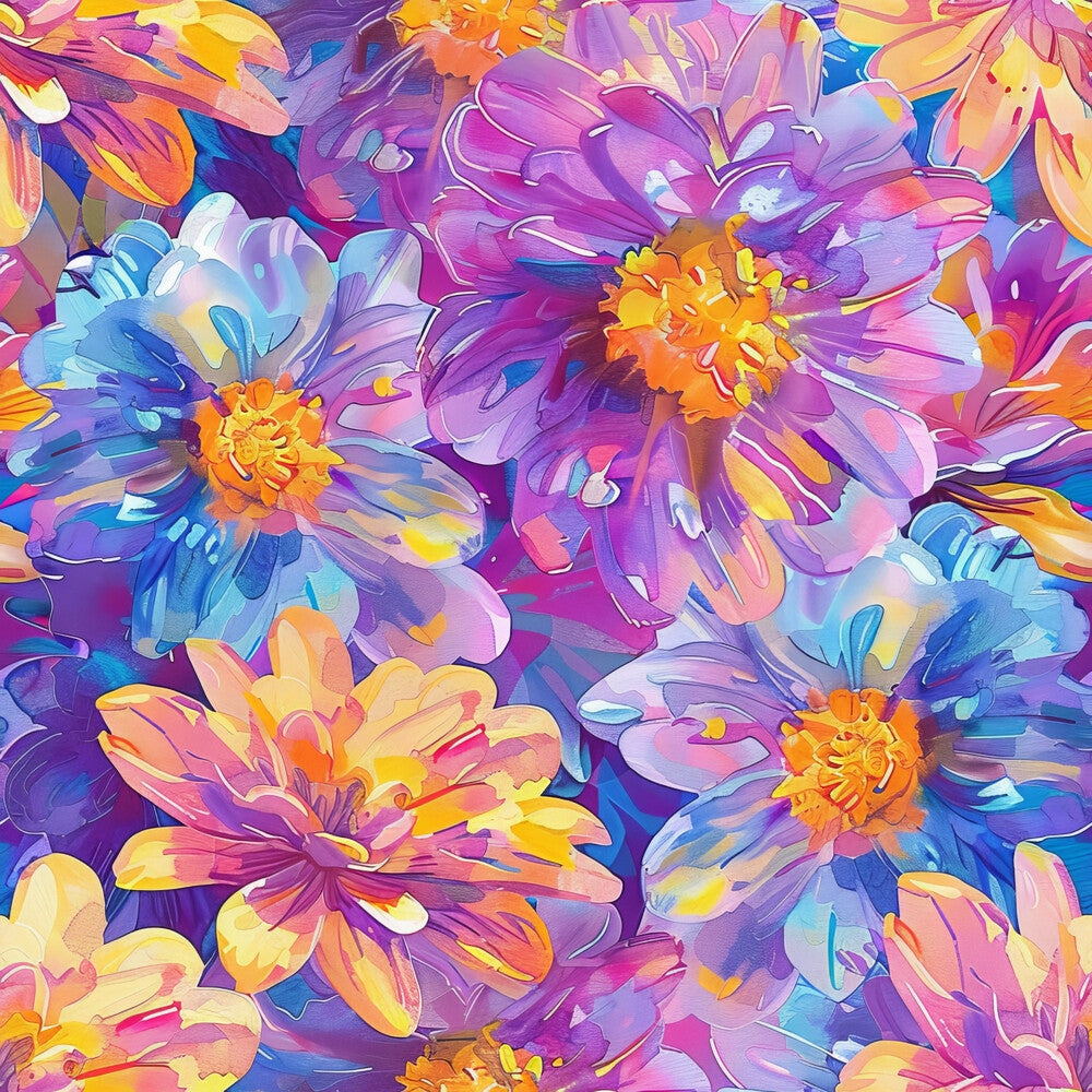 Vibrant Cosmo Flowers Fat Quarter Bundle