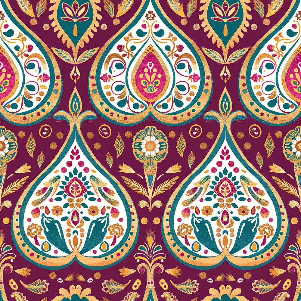 Vermas Ornate Paisley Fat Quarter Bundle