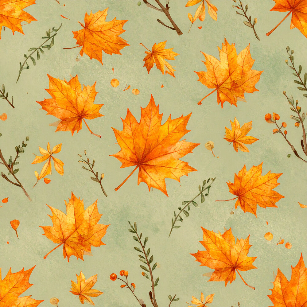 Harvest Pumpkin And Florals Fat Quarter Bundle