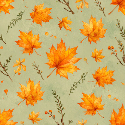 Harvest Pumpkin And Florals Fat Quarter Bundle