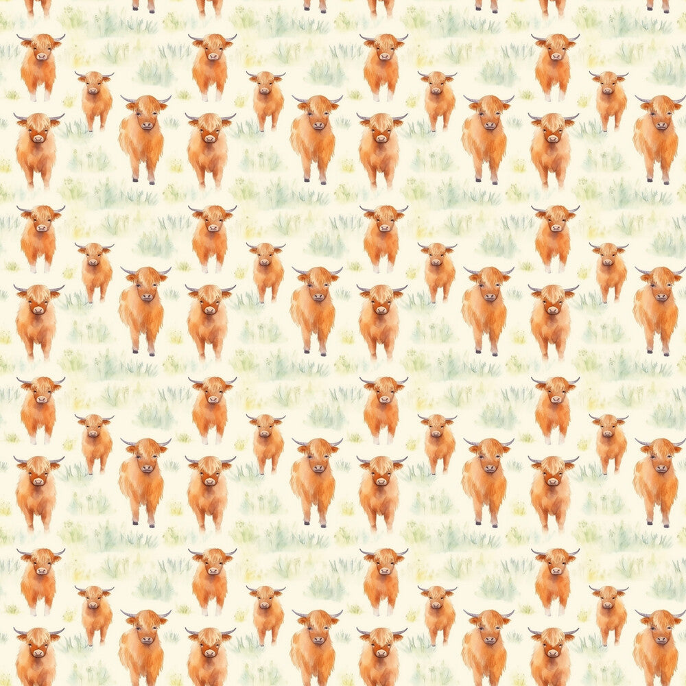 Funky Highland Cows Fat Quarter Bundle