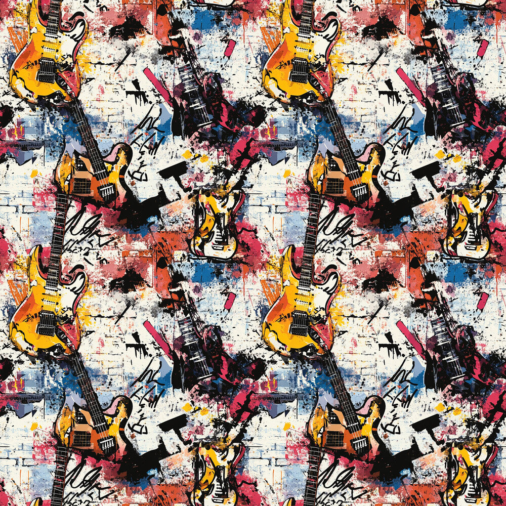 Grunge Rock Guitar Fat Quarter Bundle