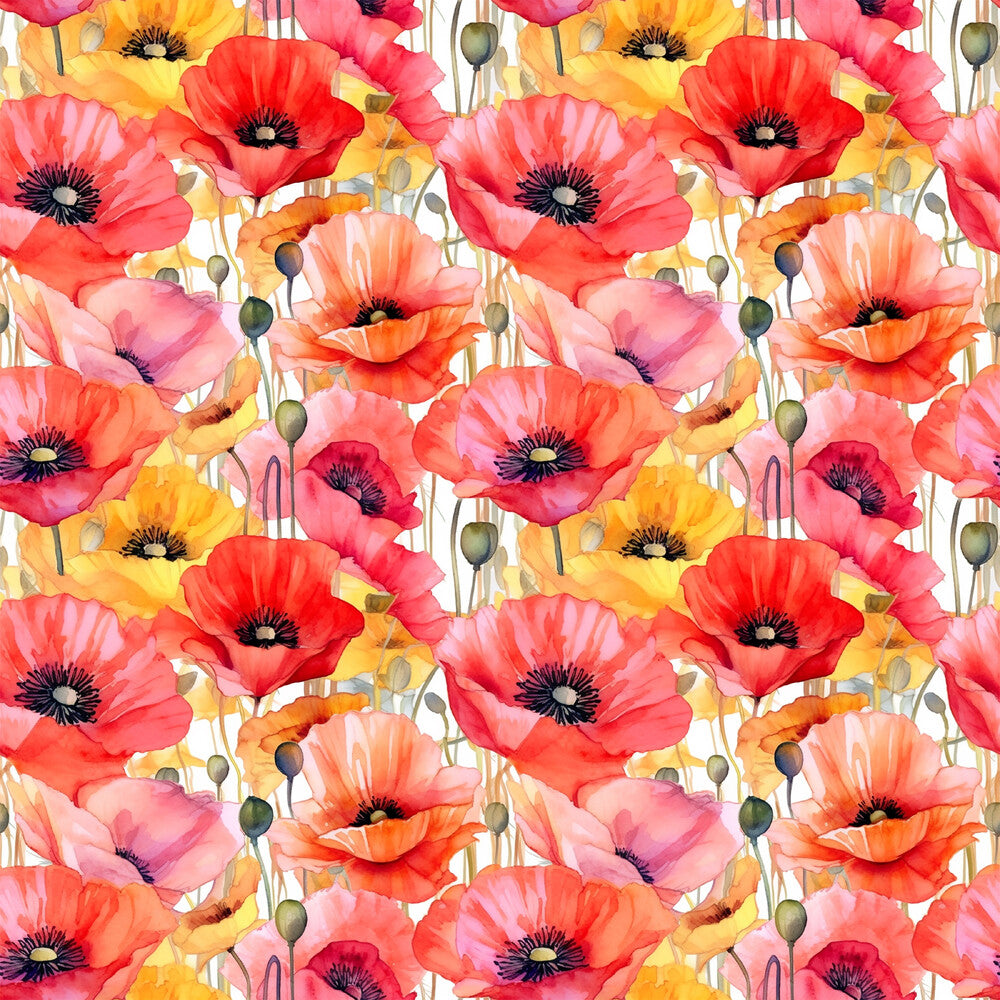 Fields of Poppies Fat Quarter Bundle