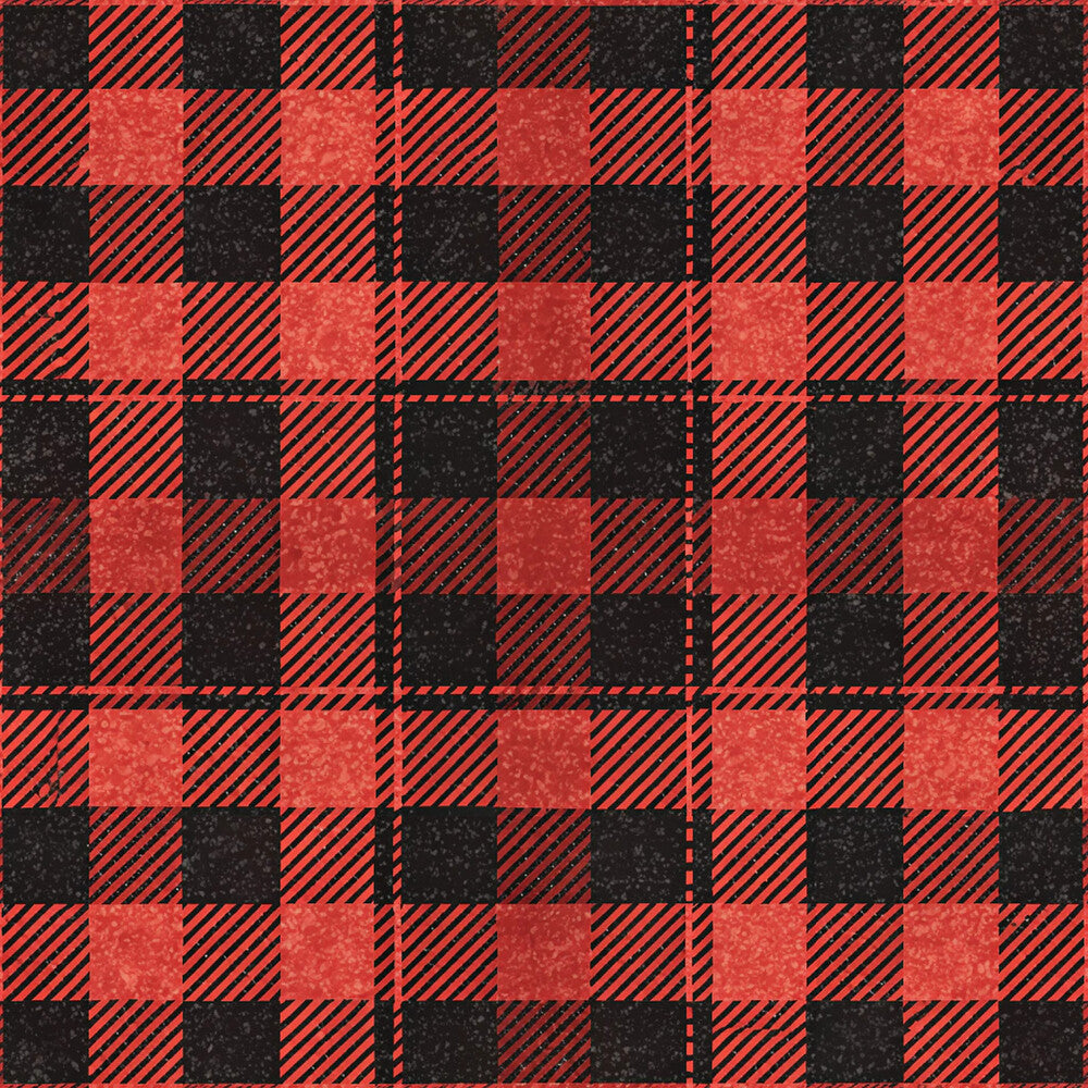 Classic Red and Black Buffalo Plaid Fat Quarter Bundle