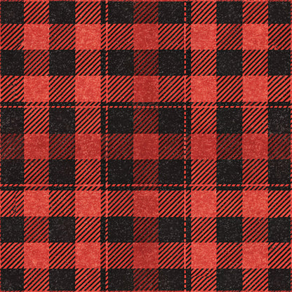 Classic Red and Black Buffalo Plaid Fat Quarter Bundle