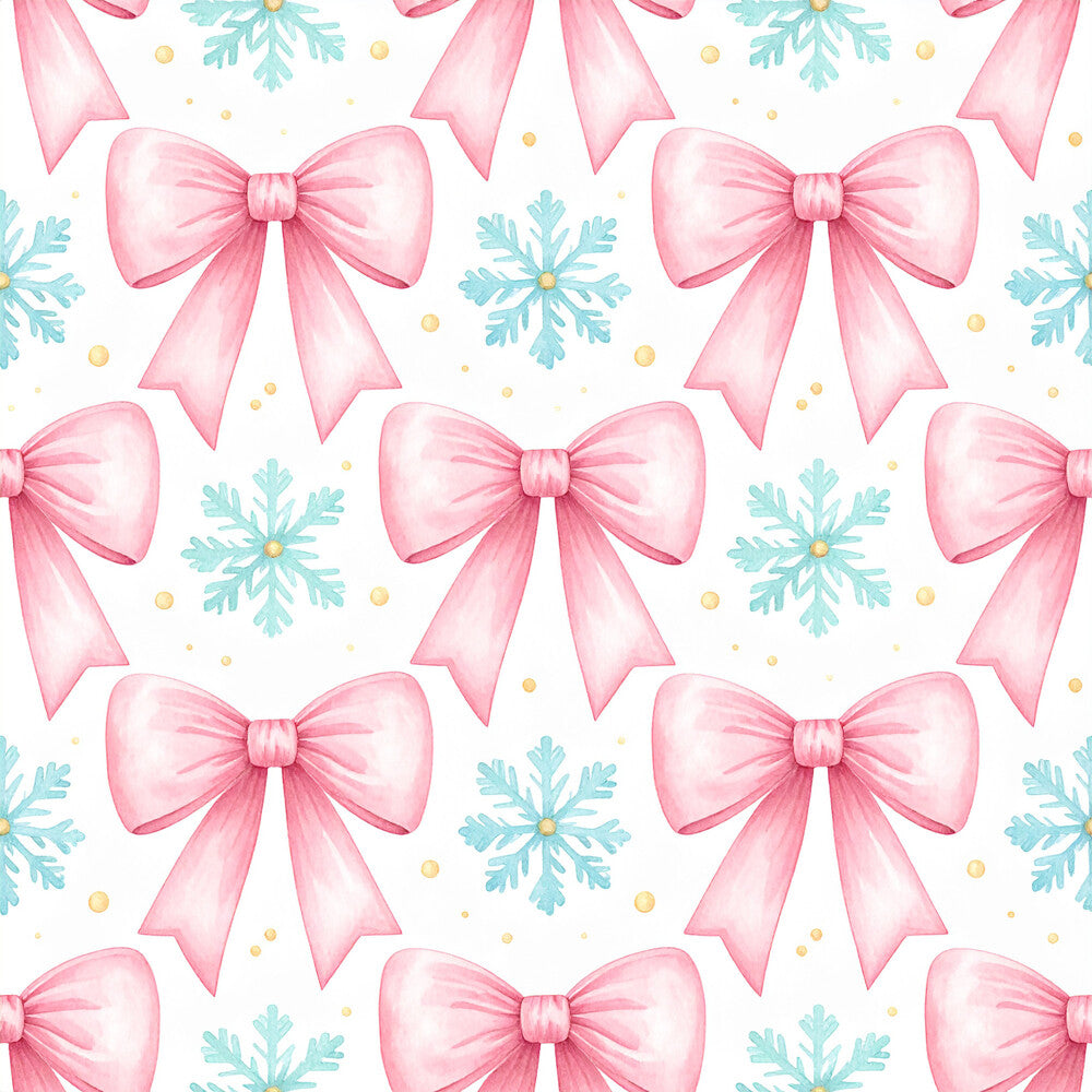 Pink Bows And Evergreen Fat Quarter Bundle