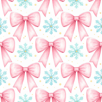 Pink Bows And Evergreen Fat Quarter Bundle
