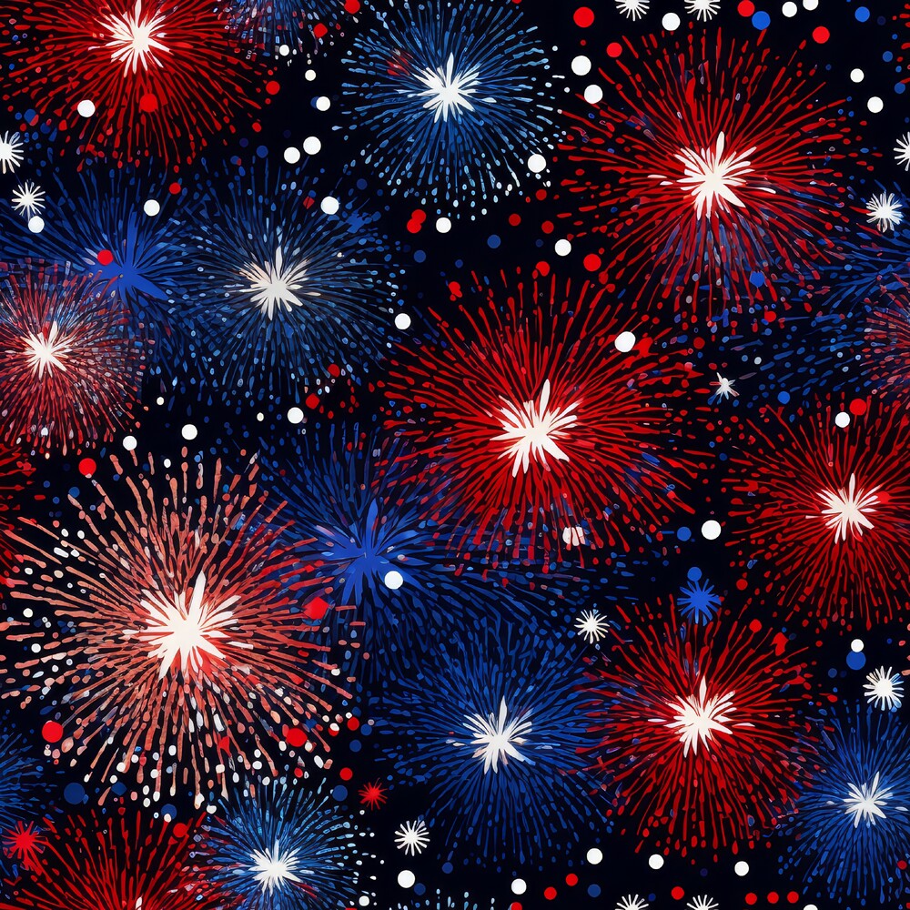 4th-of-July Glitter Fat Quarter Bundle