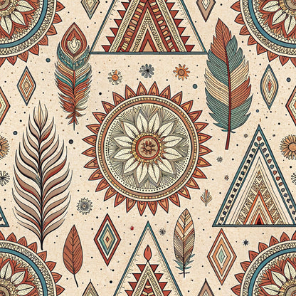 Boho Tribal Mandala Fat Quarter Bundle