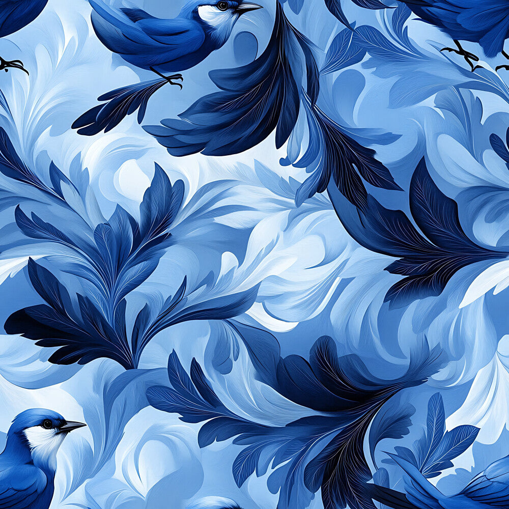 Blue Jay Feather Trails Fat Quarter Bundle