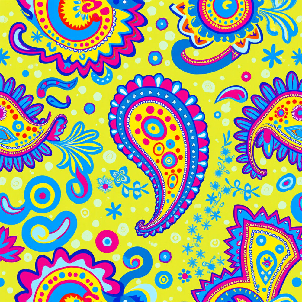 Bright Preppy Paisley Fat Quarter Bundle