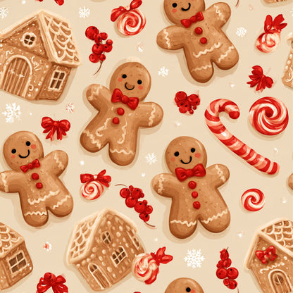 Gingerbread Holiday Cheer Fat Quarter Bundle