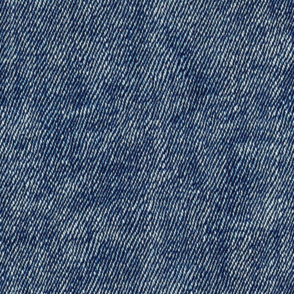 Blue Jean Denim Fabric Texture Fat Quarter Bundle