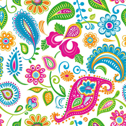 Bright Preppy Paisley Fat Quarter Bundle