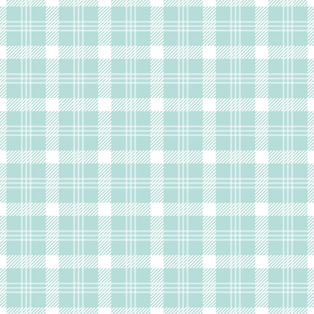 Mint Grey and White Plaid Fat Quarter Bundle
