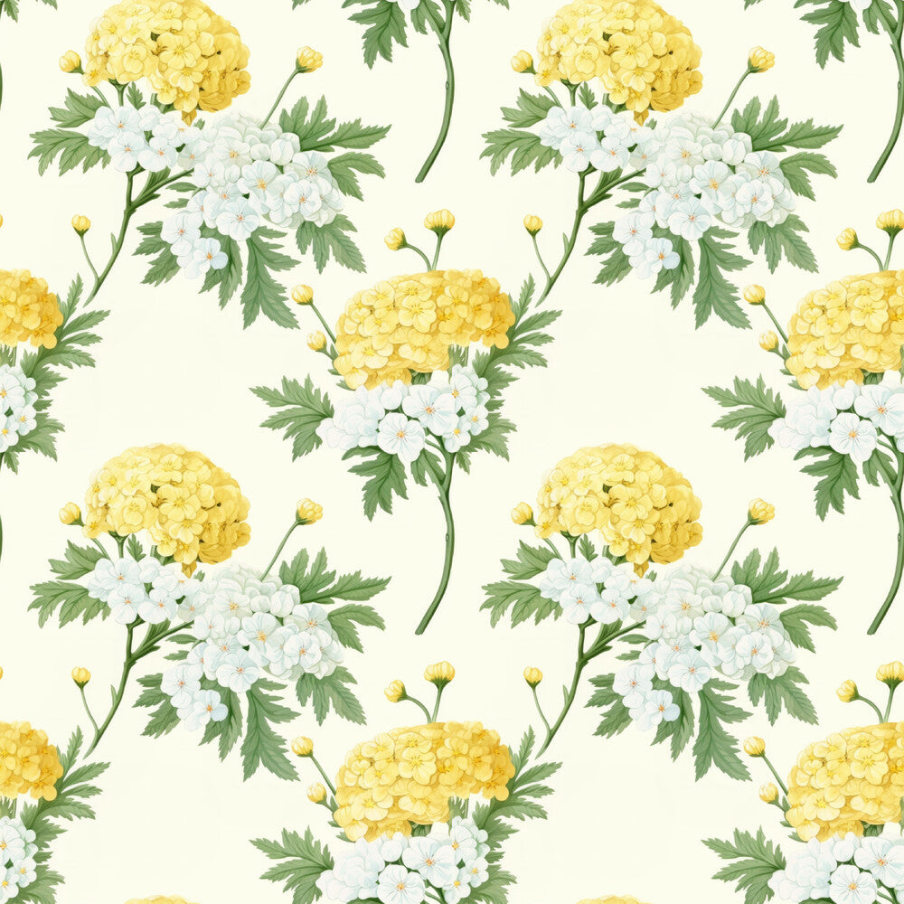 Floral Yellow Cottage Gardens Fat Quarter Bundle