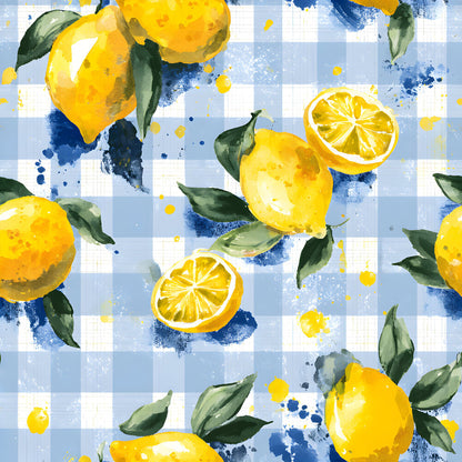 Lemonade Summer Gingham Fat Quarter Bundle