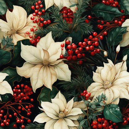 Christmas Florals Fat Quarter Bundle