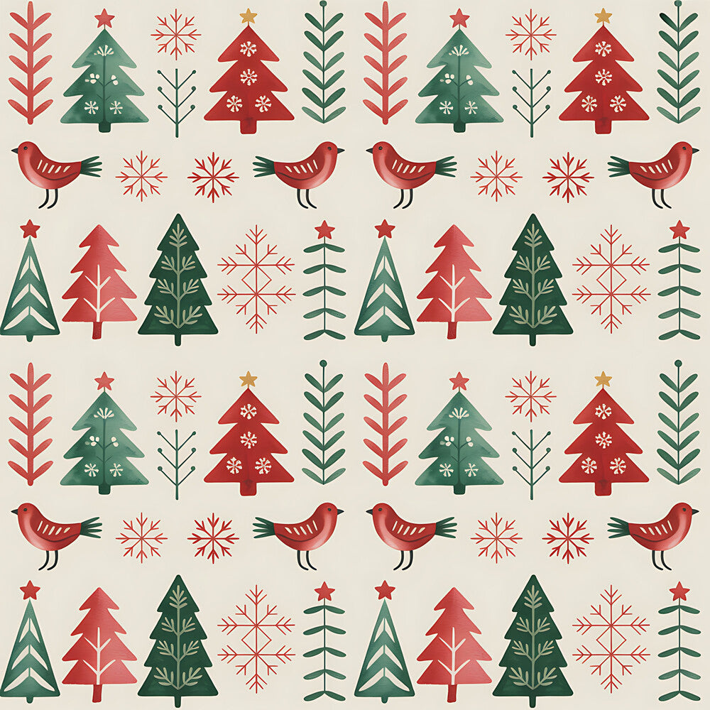 Scandinavian Folk Christmas Fat Quarter Bundle