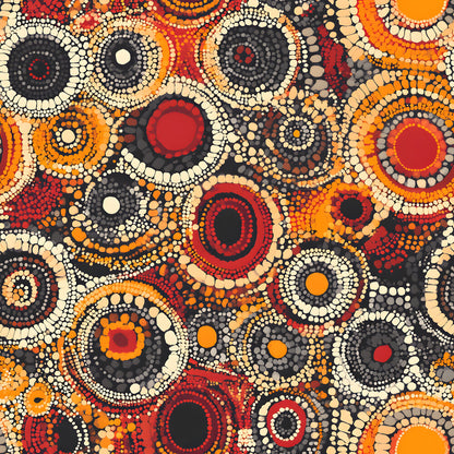 Aboriginal Circles and Dots Fat Quarter Bundle