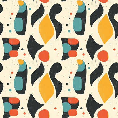 Modern Retro Geometric Fat Quarter Bundle