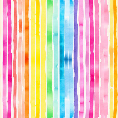Watercolor Rainbow Stripes Fat Quarter Bundle