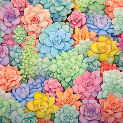Colorful Cactus Fat Quarter Bundle