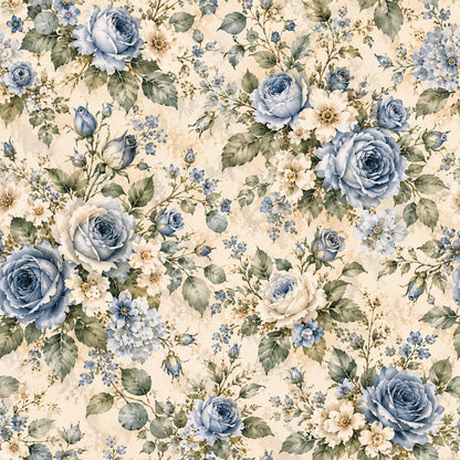 French Blue Garden Fat Quarter Bundle