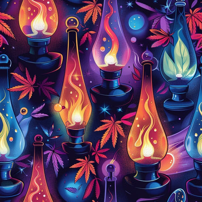 Lava Lamp Cannabis Fat Quarter Bundle