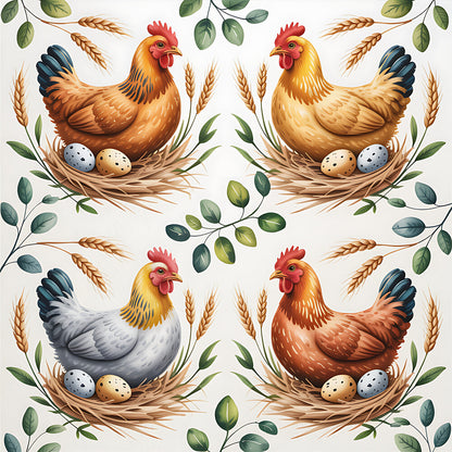 Chicken and Eggs Fat Quarter Bundle