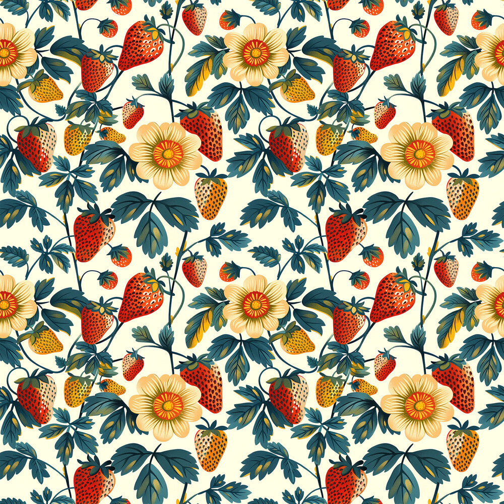 Vintage Strawberries Fat Quarter Bundle