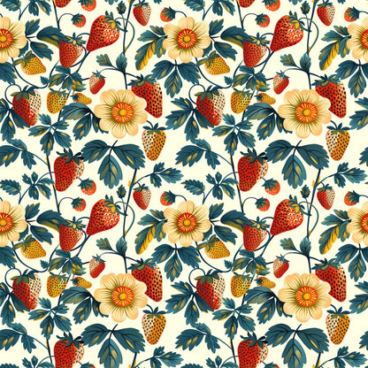 Vintage Strawberries Fat Quarter Bundle