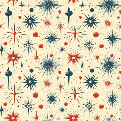 Sparkleworks Mid-Century 4th of July Fat Quarter Bundle