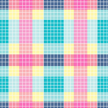 Neon Gingham Fat Quarter Bundle