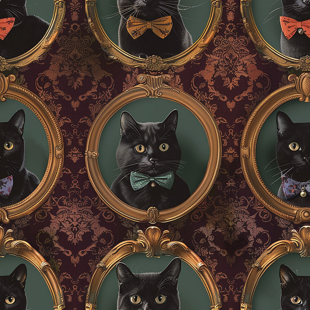 Fancy Feline Portraits Fat Quarter Bundle