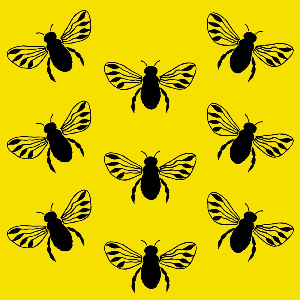 Yellow and Black Bees Fat Quarter Bundle