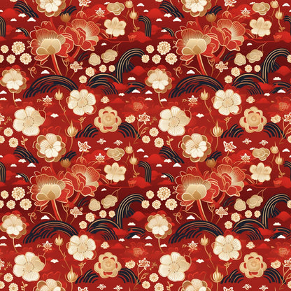 Chinese Lunar Lantern Lights Fat Quarter Bundle