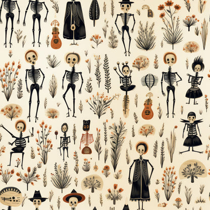 Halloween Skeleton Fat Quarter Bundle